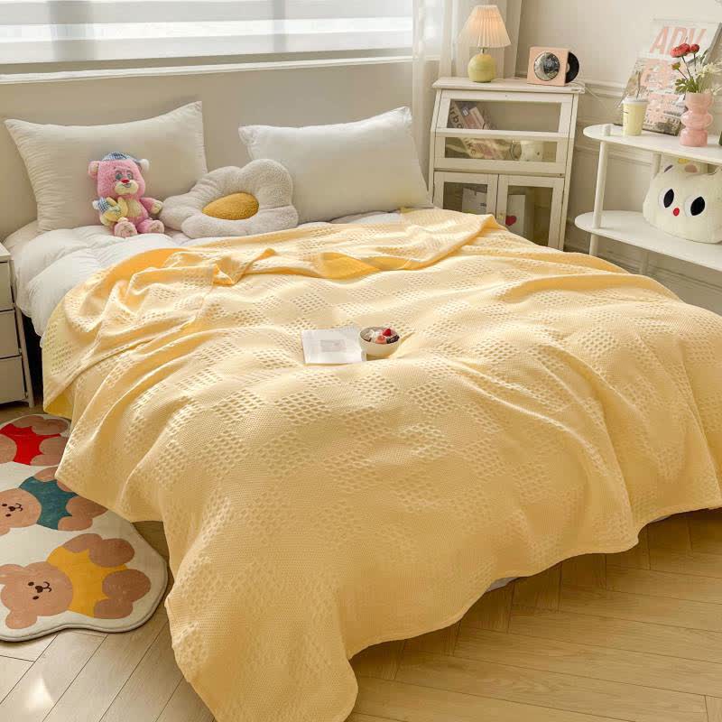 Baumwoll-Waffel-Steppdecke Sommerdecke