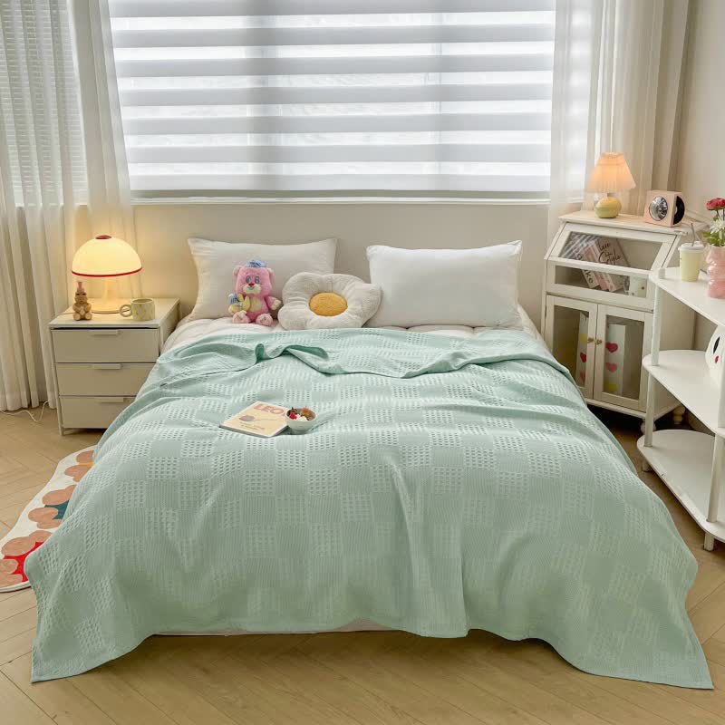 Baumwoll-Waffel-Steppdecke Sommerdecke