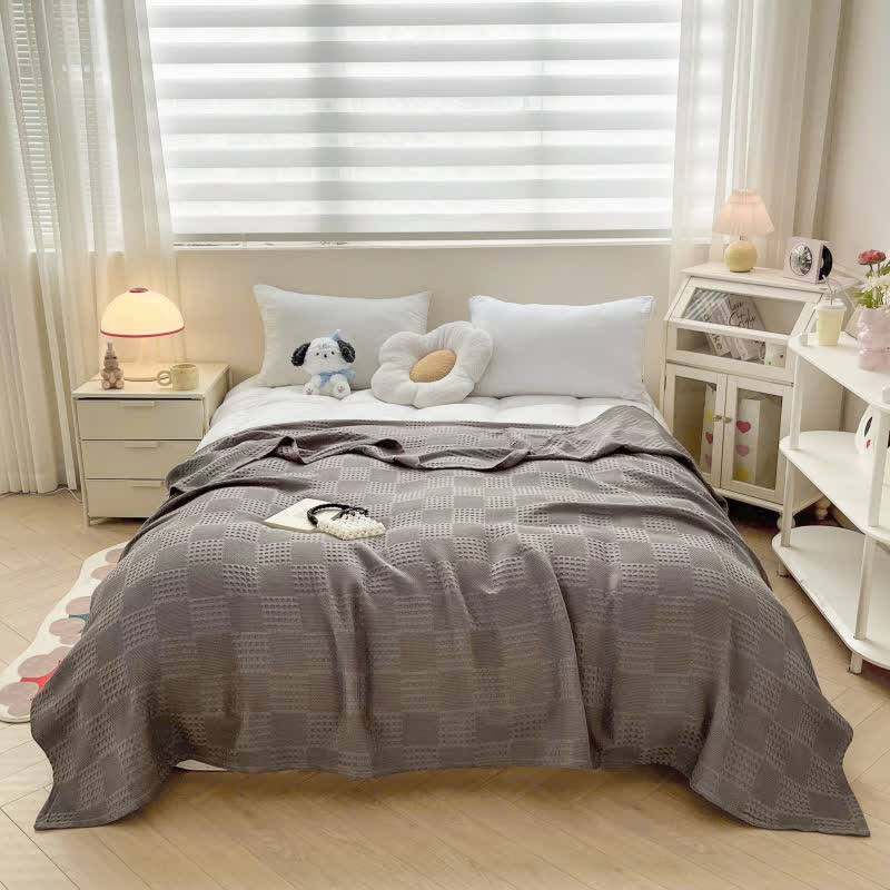 Baumwoll-Waffel-Steppdecke Sommerdecke