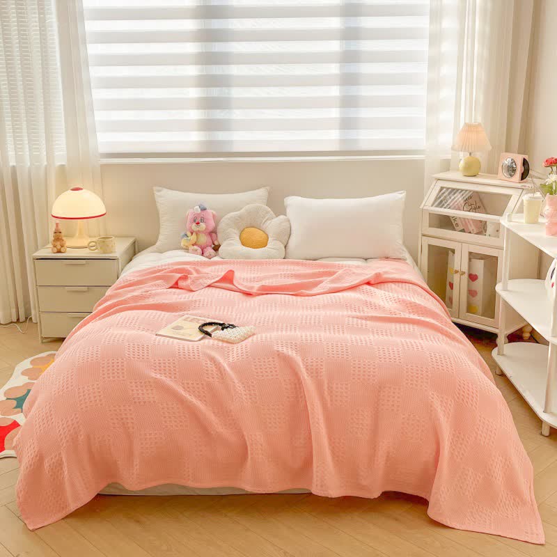 Baumwoll-Waffel-Steppdecke Sommerdecke