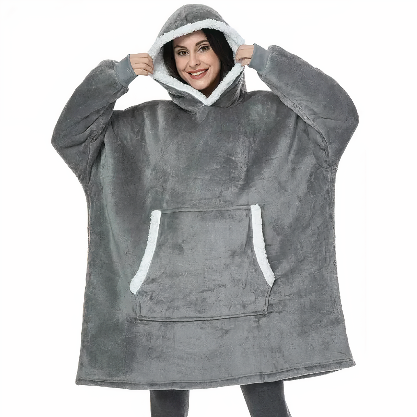 REGINA - Kuschelige Kuscheldecke Hoodie