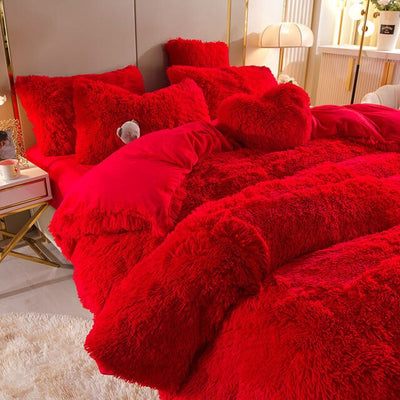 LuxLaken - 5-in-1-Bettwäsche-Set + kostenloses Herz-Kissen