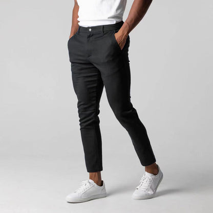 Omel - Herrenhose Slim Grau Business