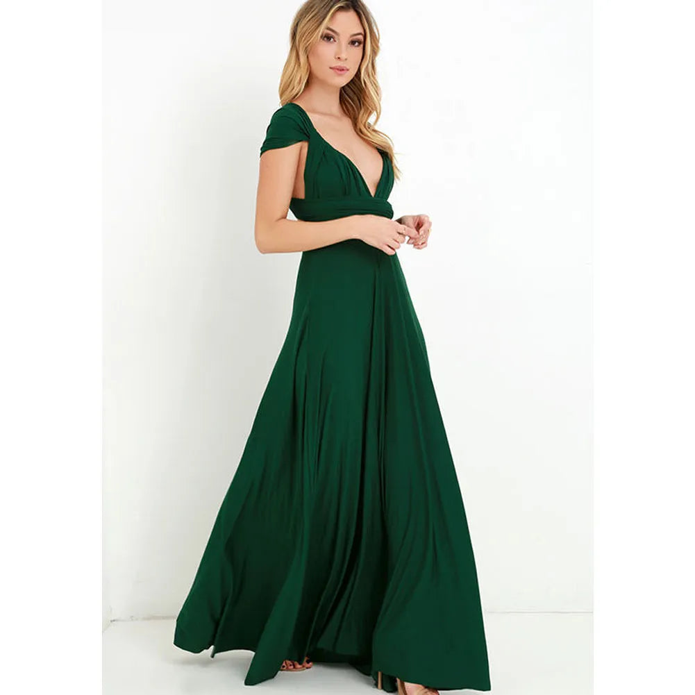 Laura - Langes Kleid im roten Boho-Stil für Frauen