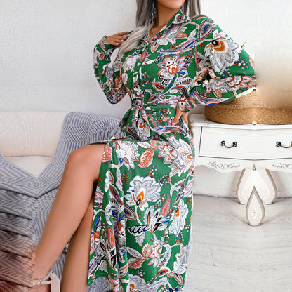 Lavanda - Kleid mit Boho-Print