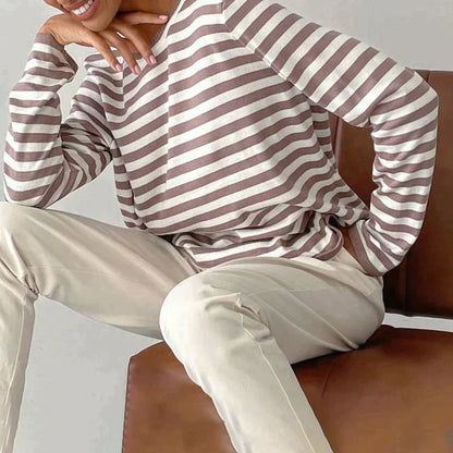 EleganceStripe Long Sleeve Shirt