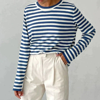 EleganceStripe Long Sleeve Shirt