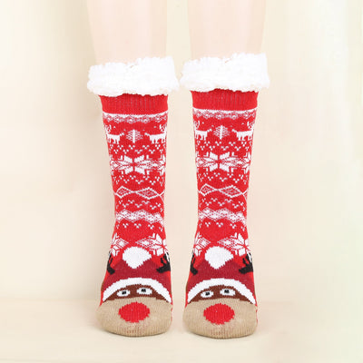 Gemusterte Wintersocken