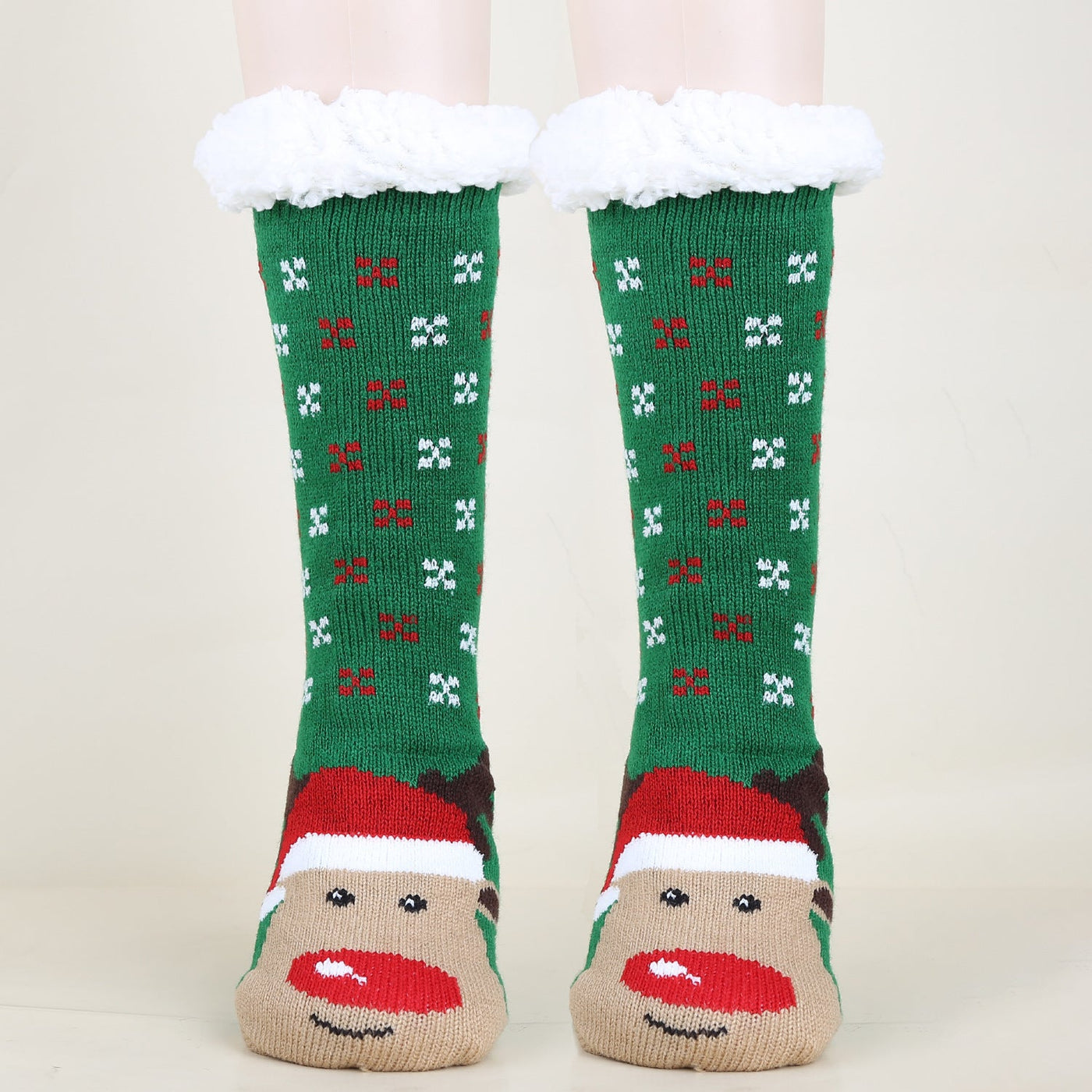 Gemusterte Wintersocken