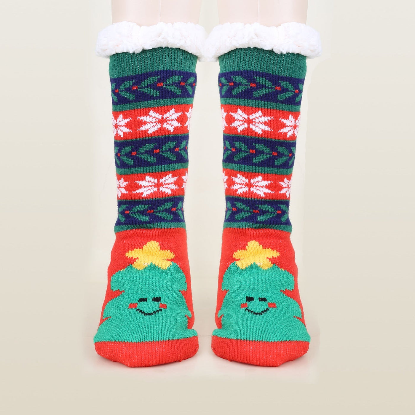 Gemusterte Wintersocken