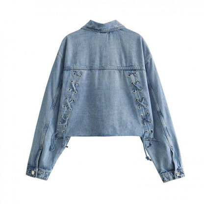 Joanne - Damen-Jacke aus Denim mit großen Taschen