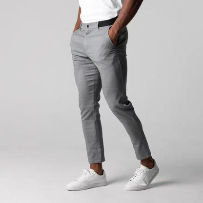 Omel - Herrenhose Slim Grau Business