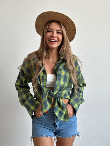 Sophie Flanellhemd Damen – Kariert und Stilvoll