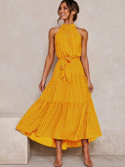 Pia - Sommerkleid mit Polka-Dot-Print