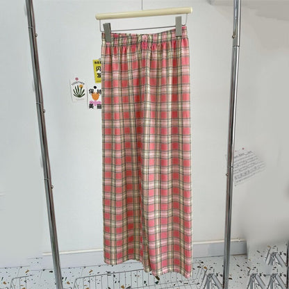 Paola Hosen - Damen Plaid Hose mit hoher Taille für einen angesagten und lockeren Look