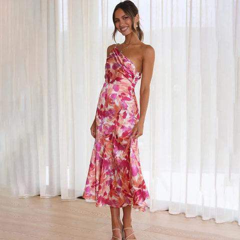 Sofy - Elegantes Midikleid mit Neckholder für Frauen