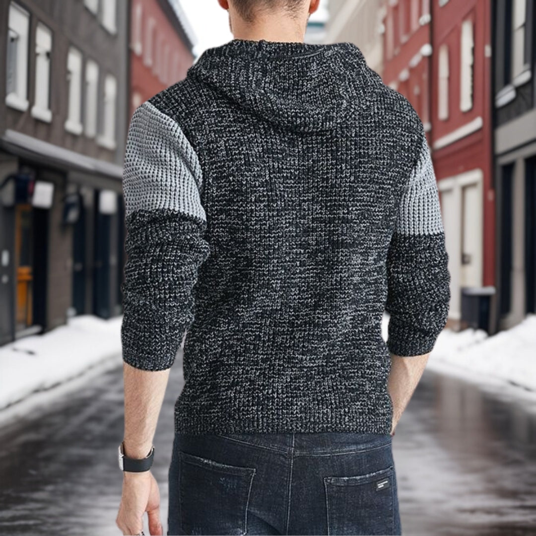 Doitforthefuture - Stilvoller Warme Kapuzen-Strickpullover