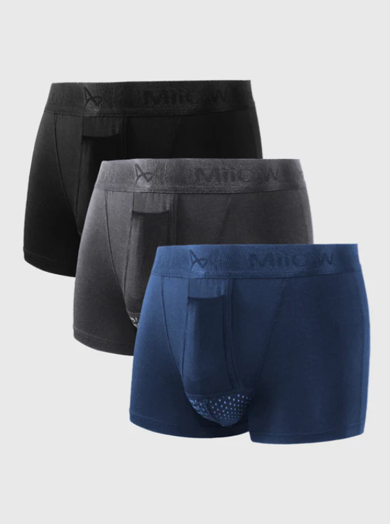 Komfortable Baumwoll-Boxershorts für Herren - 3er-Pack