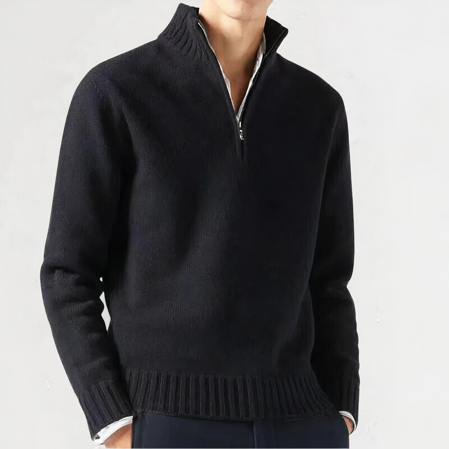 WILBUR - Warmer Viertel-Zip-Pullover