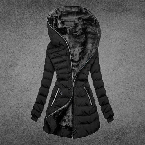 Stilvolle warme Winterjacke für Damen