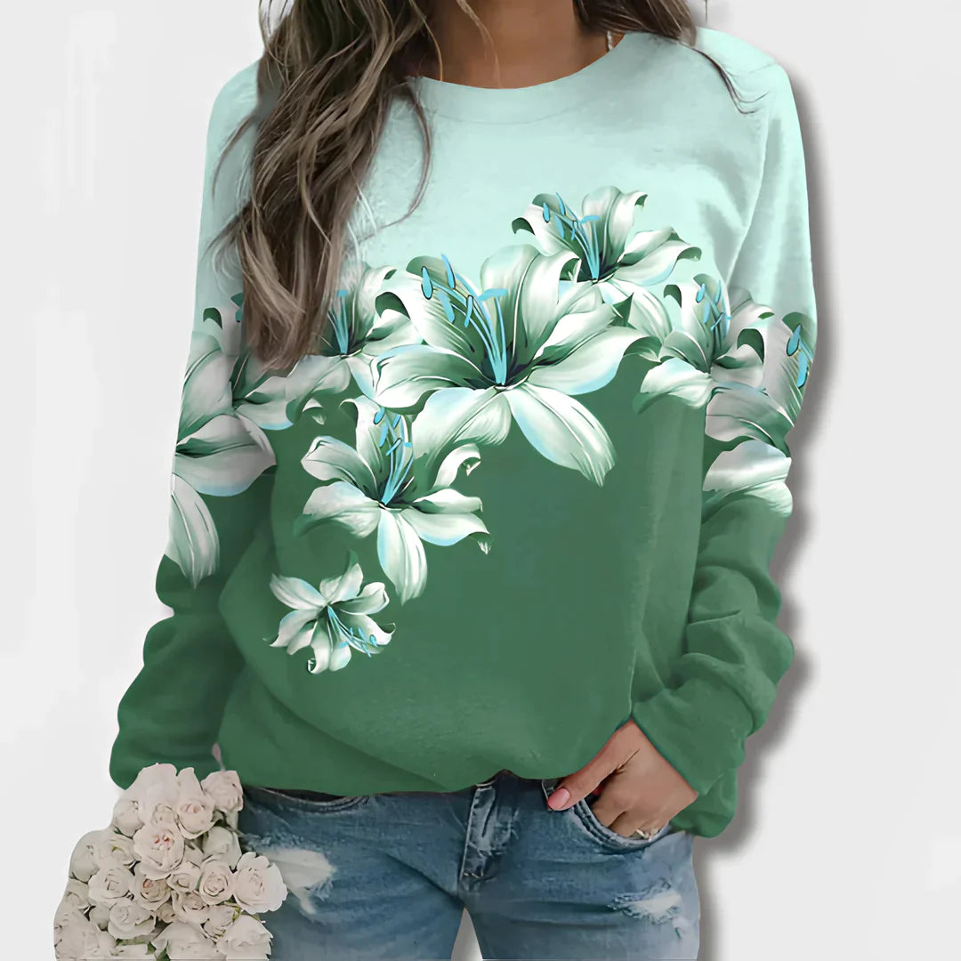 ZEA - Pullover mit Blumendruck