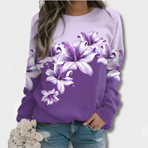 ZEA - Pullover mit Blumendruck