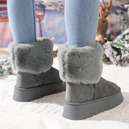 Plüsch Schneestiefeletten für Frauen