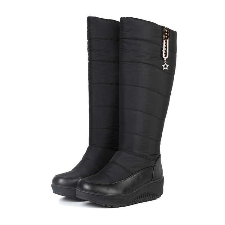 Olgia - Hoher Winterstiefel mit Plateausohle