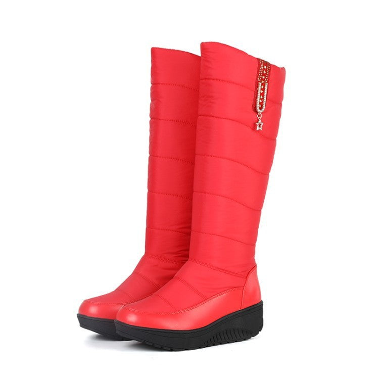 Olgia - Hoher Winterstiefel mit Plateausohle