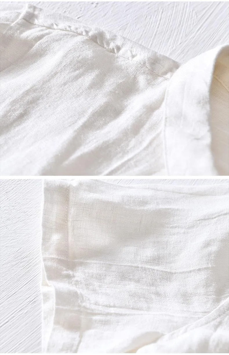 Lässiges Poloshirt aus atmungsaktivem Leinen für Herren - Julián