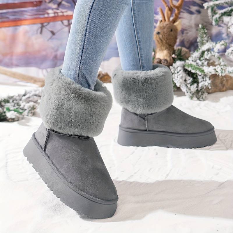 Plüsch Schneestiefeletten für Frauen