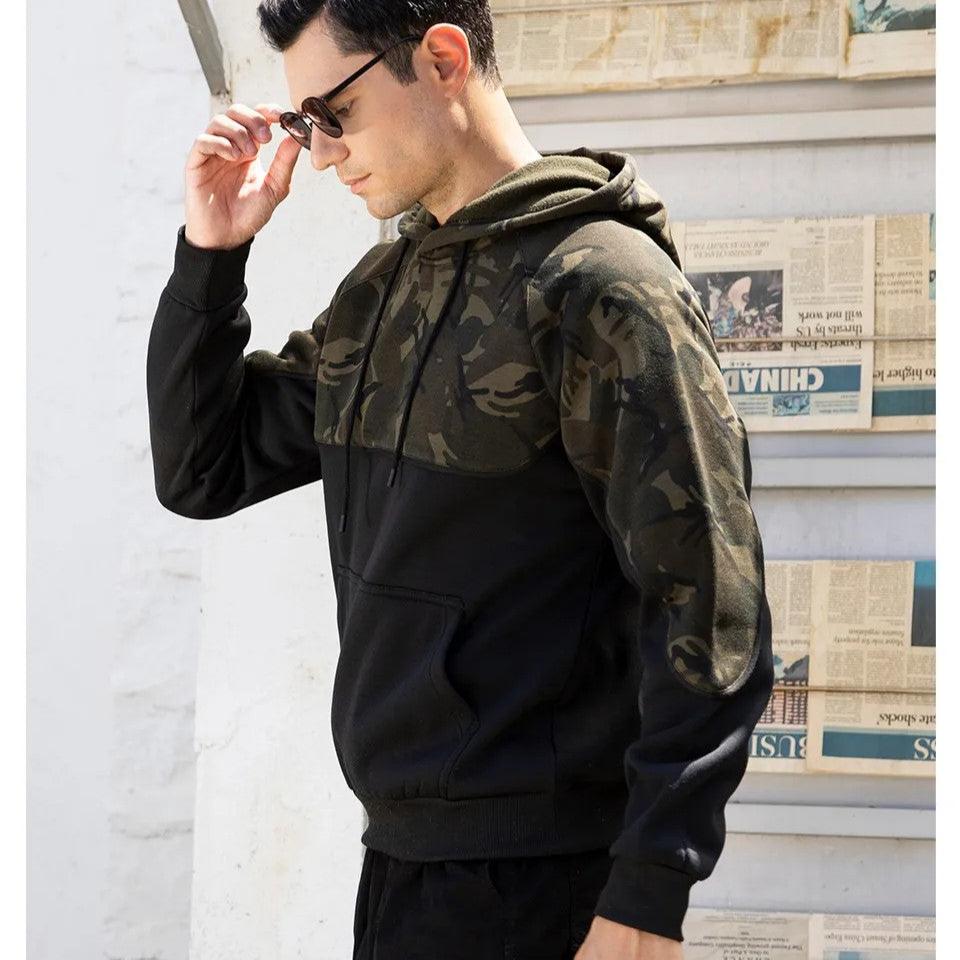 Zack - Herren Fleecepullover Camouflage zum Reinschlüpfen