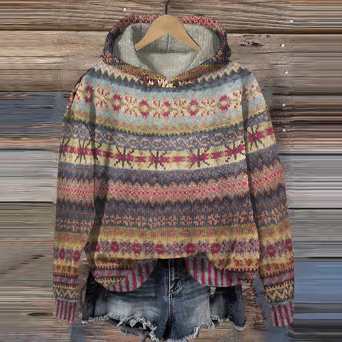 MIKA - Vintage-Kapuzenpullover