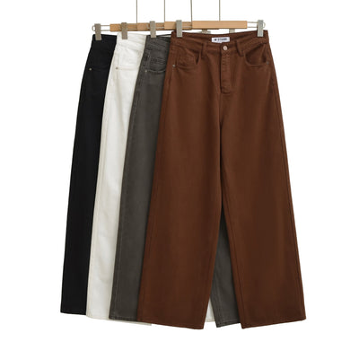 Damenhose mit weitem Bein und hoher Leibhöhe - Savrelle