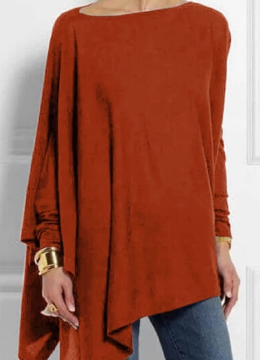 Mery - Modischer Poncho mit Asymmetrie