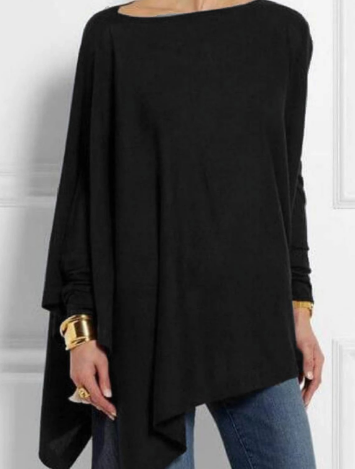 Mery - Modischer Poncho mit Asymmetrie