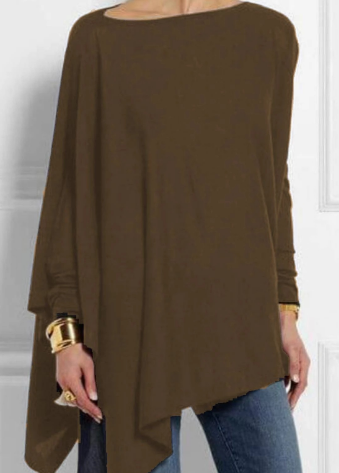 Mery - Modischer Poncho mit Asymmetrie