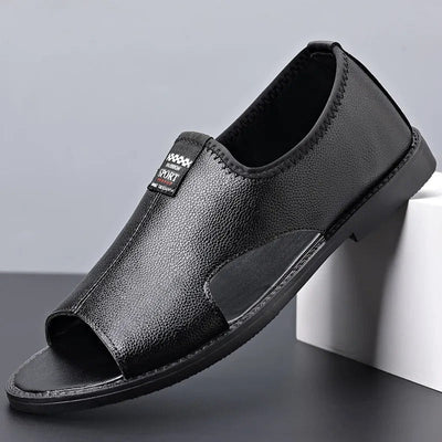 Herren Sandalen aus Kunstleder geschlossenes Design atmungsaktiv - Jacinto