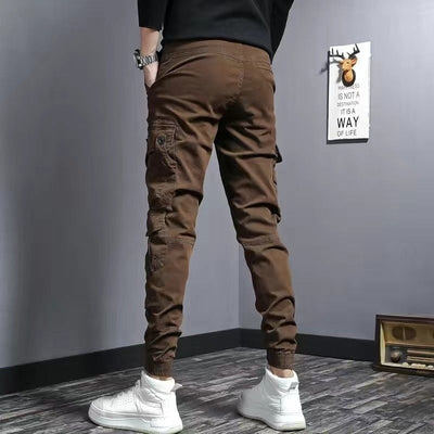 Herren Cargohose Baumwolle Slim Fit Seitentaschen - Marius