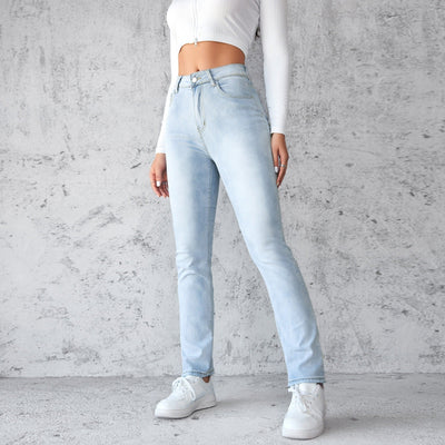 Gerade geschnittene Damenjeans aus Stretch-Denim - Solveig