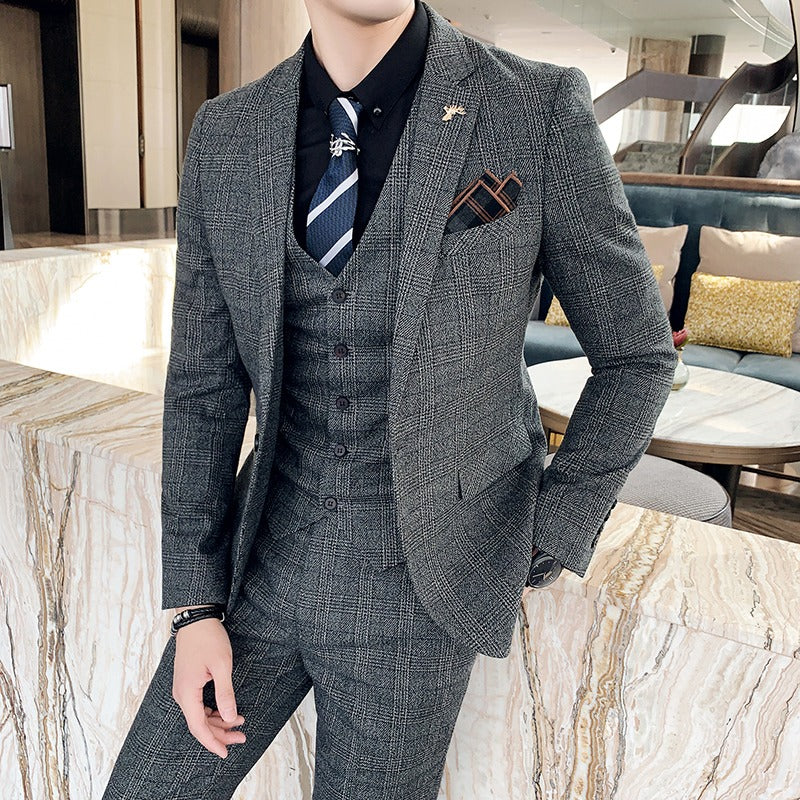 Gemusterter Herrenanzug - Silvano