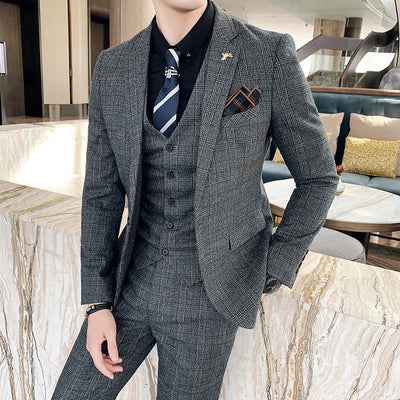 Gemusterter Herrenanzug - Silvano