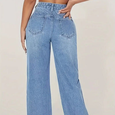 Zerrissene Straight-Jeans für Frauen - Mailyn