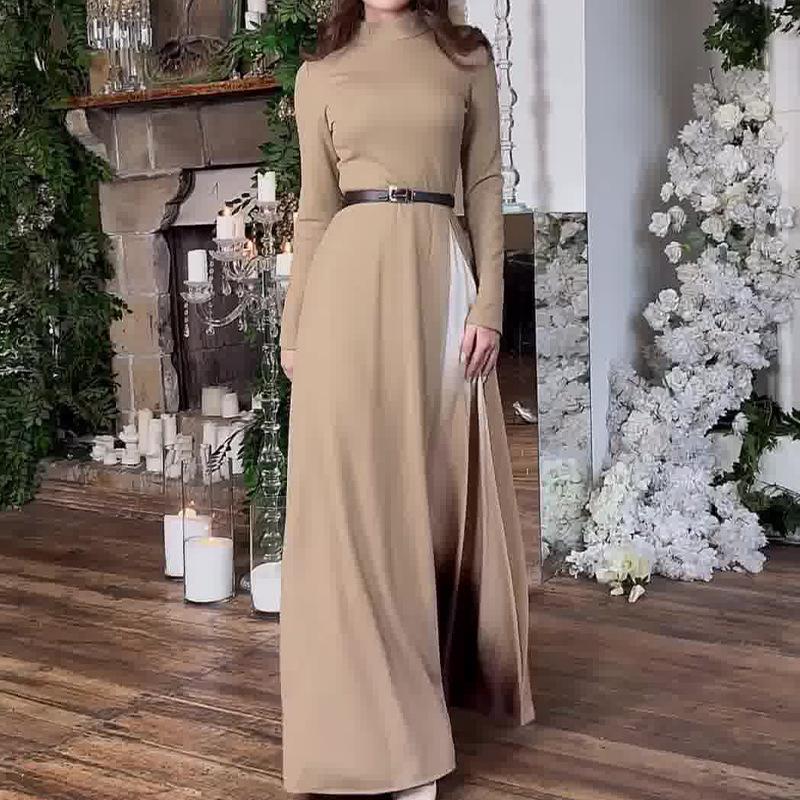 Sybilla - Rundhalsausschnitt Elegantes Kleid