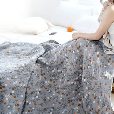 Beidseitig verwendbare Baumwollsteppdecke