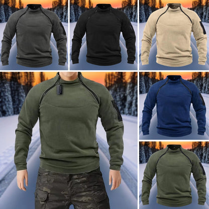 Chris - Doppellagiges warmes Polarfleece Winter Herren Sweatshirt