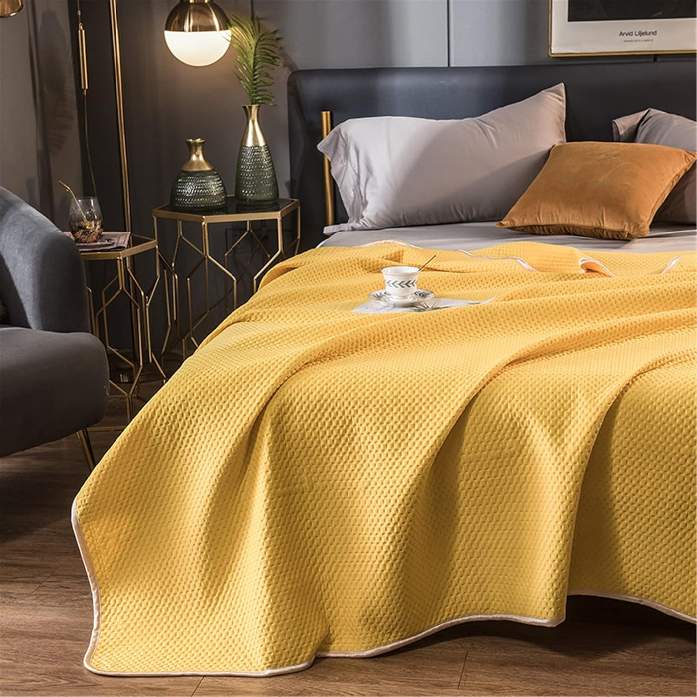 Sommerliche Seidenbettdecke