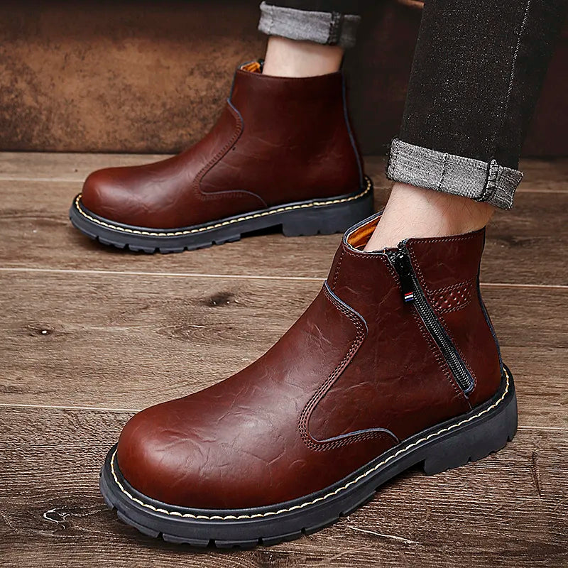 Rugged Rider Biker Boots