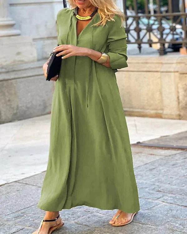 Ilva - Stylisches langarmiges Kleid für den Herbst