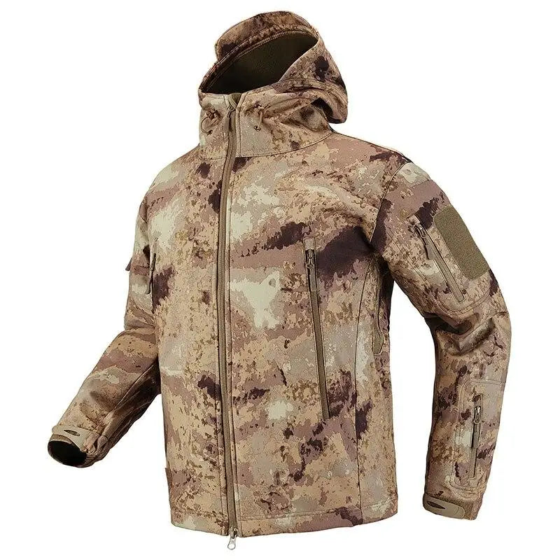 Bedruckter Militärparka - Stylisch und warm für den Winter